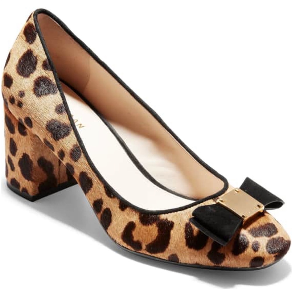 Cole Haan Tali Bow Genuine Calf Hair Pump